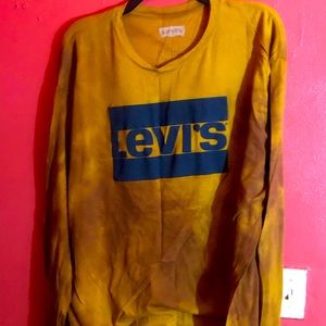 Acid washed Levi logo long sleeve